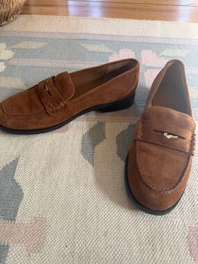Madewell Suede Penny Loafers